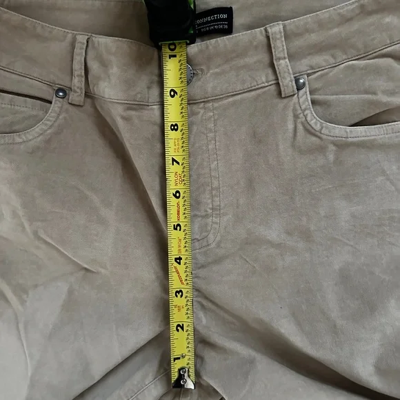 Peruvian Connection Brand Velvet Jeans tan size 6 - Picture 7 of 9